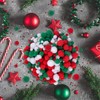 BQTQ 2100 Pieces Christmas Pom Pom Mini Fluffy Pom Pom