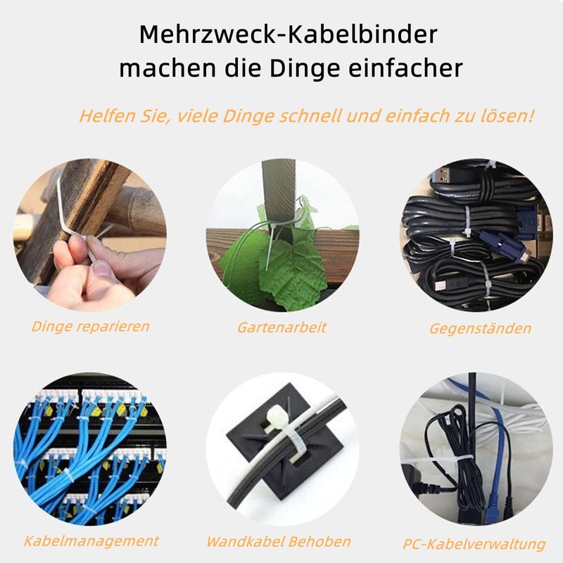 Cable Ties White 100 mm x 2.5 mm Tensile Strength: