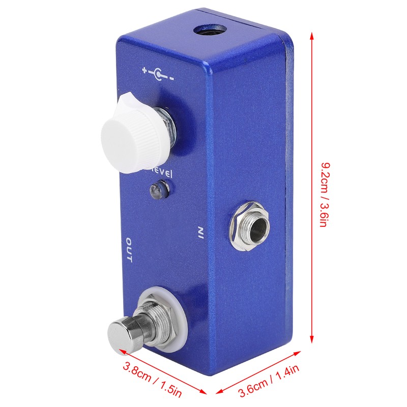 Guitar Effect Knob Control Adjustable Booster Pedal with DIP Switch