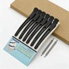 6pcs 112mm Black Hair Pins for Men Hair Clips Blocking/Ducker