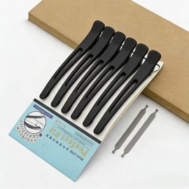 6pcs 112mm Black Hair Pins for Men Hair Clips Blocking/Ducker Commercial Hair Clips