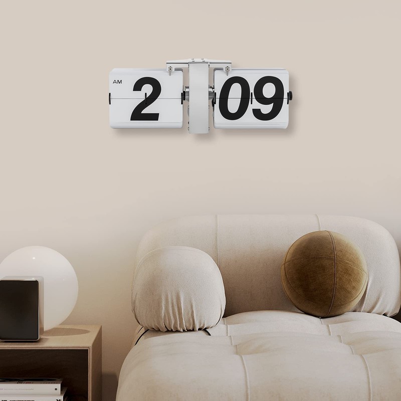 CeRaBuRET Flip Clock with High Accuracy, Retro Style Flip Desk