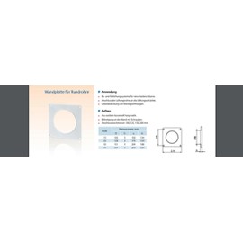 Wall Flange Mounting Plate Diameter 125 mm Wall Plate for PVC Ventilation Pipe Round Pipes Plastic Ventilation Pipes End Plate Round Duct 125 mm Pipe Home Office Business Area Ventilation System Wall