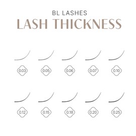 BL Lash Super Flat Flat Cap Deep Brown Eyelashes C Curl 0.15 9mm / BL래쉬 슈퍼플랫 플랫모 딥 브라운 속눈썹 C컬 0.15 9mm