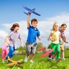 Toyvian 3 Pack Airplane Toys,14.57" Foam Glider Plane,Manual Throwing,Fun Challenging,