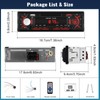 Single DIN Car Stereo Audio Car Audio with Handsfree Supports