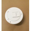 Valterra White Electric Power Cord Small Round Cable Hatch 3"