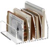 SANRUI Acrylic Desk File Organizer Holder for Desk, Clear Laddered