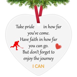 Ice Skating Gifts Inspirational Gifts Christmas Ornaments Figure Skater Gifts for Women Men Ceramic Ornament Gifts for Skater Skating Team Gifts Encouragement Skate Lover Gifts Sport Skater Gifts