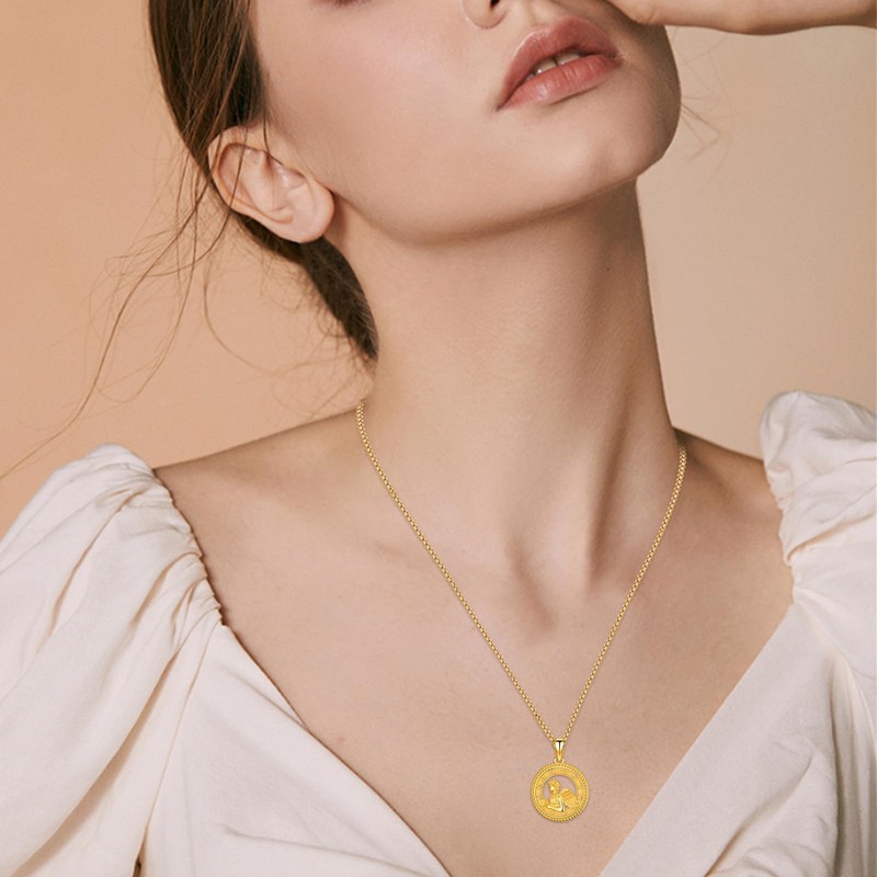 Virgo Zodiac Necklace for Men and Women 925 Sterling Silver