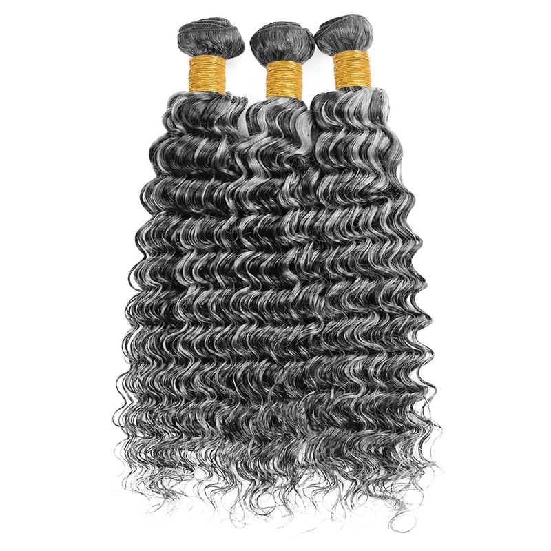 16 18 20 Inch Grey Bundles P1Bgray Highlight Loose Deep