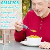 Adaptive Utensils, Adaptive Utensils 4pcs for Hand Tremors,Elderly, Arthritis,Parkinsons-Built Up