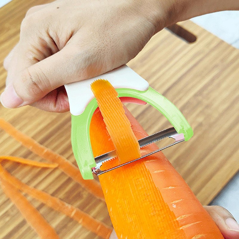 2 in 1 Peeler - Double Ended Rotating Shaft Potato