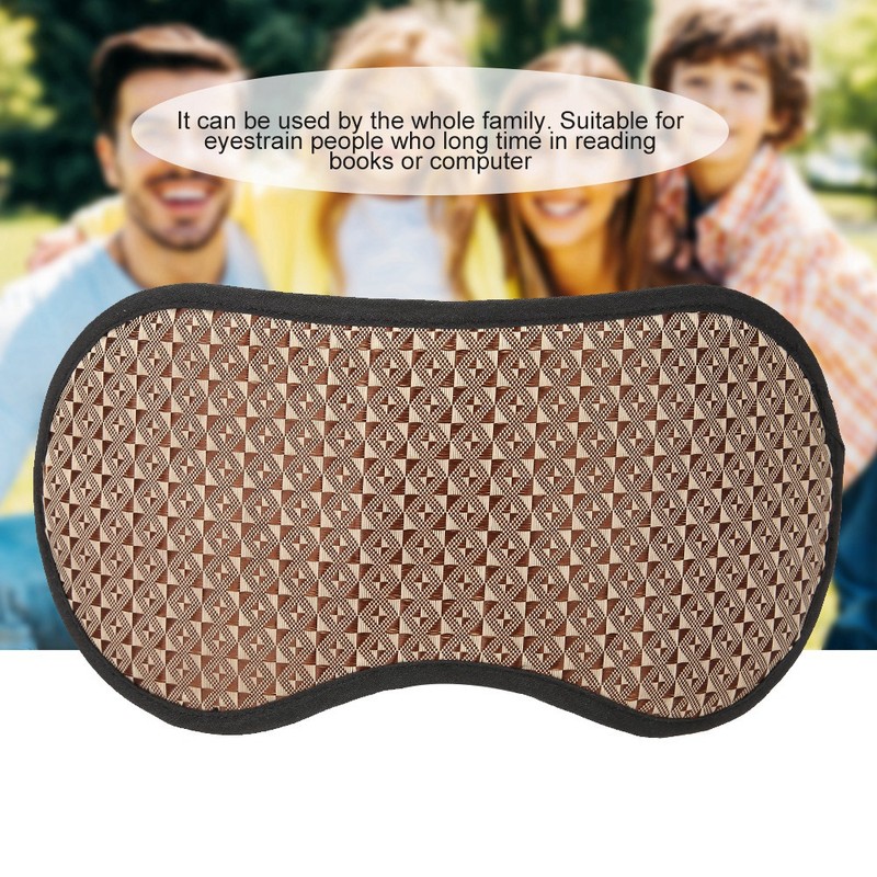 Natural Jade Stone Germanium Eye Mask Magnet Therapy Sleeping Eyeshade