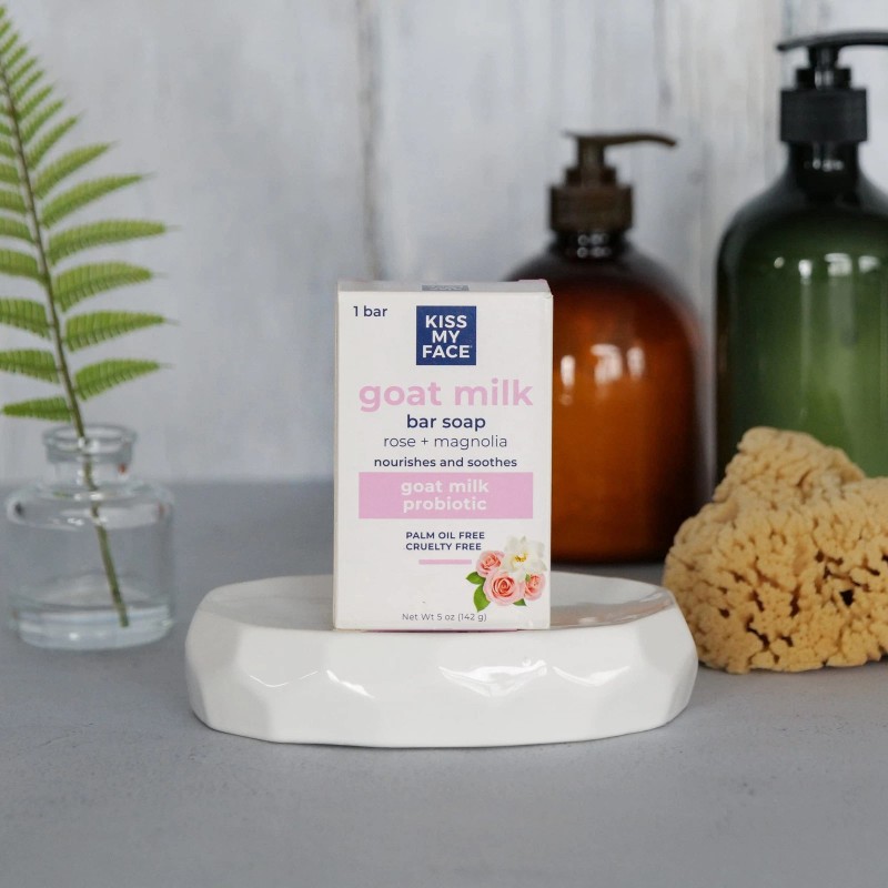 Kiss My Face Probiotic Goat Milk Soap Bar 5oz Moisturizing