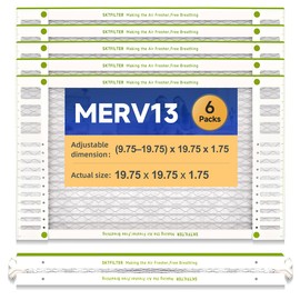 20x30x1 AC Furnace Air Filter MERV 13 Comparable with HVAC Air Condition cabin Vent Fan 19.75"x29.5"x0.75" 6 Packs