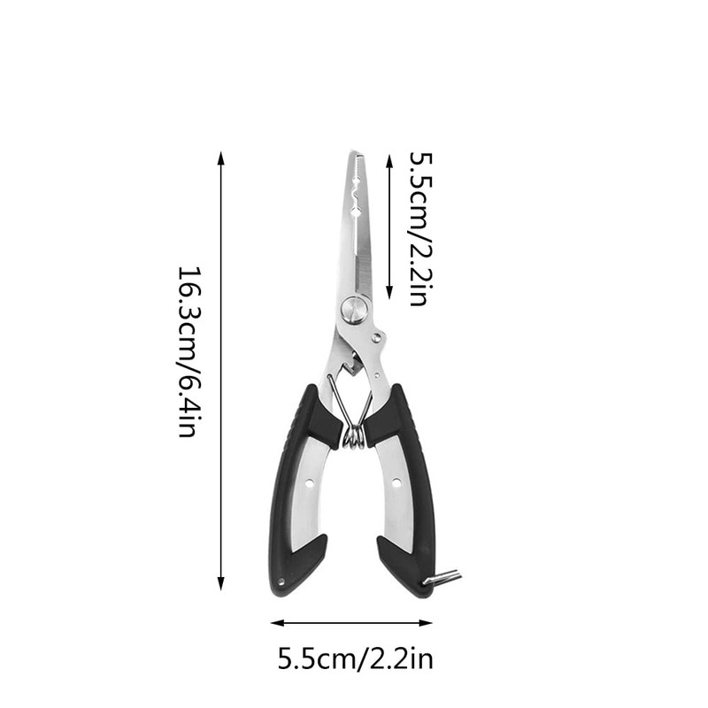 Fishing Plier, Fish Lip Gripper Muti-Function Pliers, Braid Cutters Split