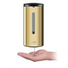 TRPYA Wall-Mounted Commercial Automatic Soap Dispenser Gold Stainless Steel Large