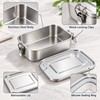 Stainless Steel Lunch Box for Meals & Snacks – Locking