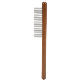 Nuvollo Pet Comb for Grooming Logh Haired - Dog and Cat Flea Comb - Removes and Prevents Matted Fur Brush - Stainless Steel Teeth Grooming Comb for Pet Cleaning Styling Hair
