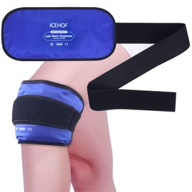 ICEHOF Universal Cooling Pad with Velcro Fastener - Flexible and Easy to Use All Over The Body - Cooling Gel Cold Compresses Cooling Pack Gel Cooling Bandage