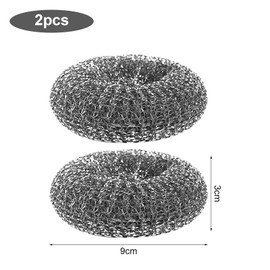 Stainless Steel Limescale Catcher, 2 Pieces Boiler Limescale Catcher, Reusable Stainless Steel Limescale Ring, Kettle Descaler, Boiler Fur Descaler Mesh, Limescale Catcher Kettle, Steel Sponges, Metal