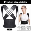 GAROMIA Back Support Belt Back Straightener Adjustable Back Posture Belt