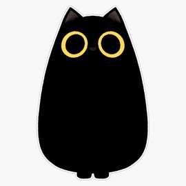 Magnet Black Cat Magnet Bumper Sticker Car Magnet Flexible Reuseable Magnetic Vinyl 5"