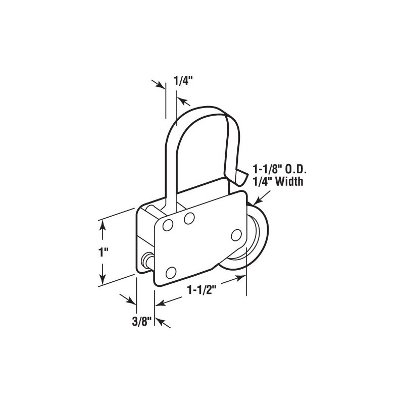 Prime-Line B 713 Screen Door Tension Spring with 1-1/8 In.