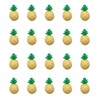 Sowaka 20 Pcs Pineapple Resins Charms Fruits Flatback Ornament Yellow