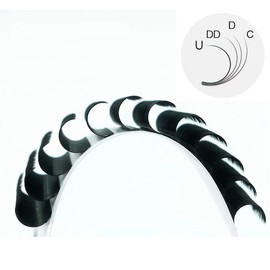 HBZGTLAD New U/C/D/DD 8-20mm Faux Mink Individual Eyelash Lashes Maquiagem Cilios For Professionals Soft Mink Eyelash Extension (0.07mm-D, 20-25mm，Mix)