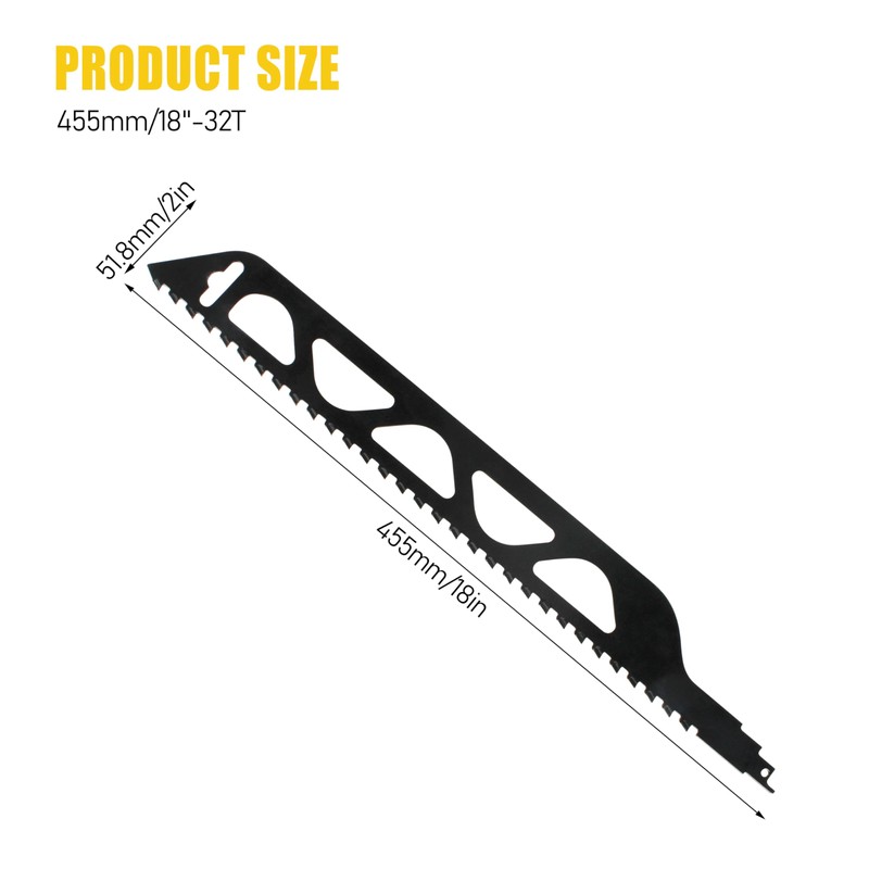 18 inches Reciprocating Saw Blade for Cutting Brick/Masonry/Porous Concrete