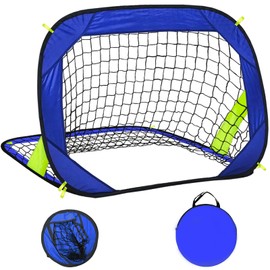 EVERRUSH Pop Up Soccer Goals Nets for Backyard Beach Soccer Training Net Mini Portable Foldable Lightweight Indoor + Outdoor Football Goal with Carry Bag