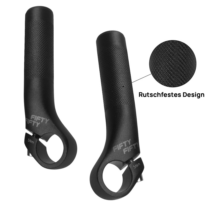 FIFTY-FIFTY Bicycle Handlebar Ends, Bar Ends Bicycle, Aluminium Alloy Handlebar