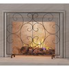 Kingson Single Panel Decorative Flat Fireplace Screen Cover Handcrafted Durable