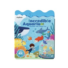 MIDEER Reusable Jelly Sticker Set Educational Toy for ChildrenColor: Incredible Aquarium