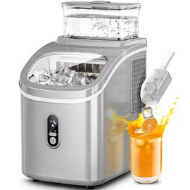 Electactic Ice Maker Countertop,Portable Ice Maker Machine with 1.5L Detachable Water Tank, 16Pcs/13Mins, 33lbs/Day, 24H Timer, Self-Cleaning Small Ice Cube Maker, Ice Machine Maker for Party (Grey)