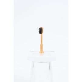 PONPACE Bamboo Electric Toothbrush Replacement Heads Compatible with Lumineux, with Extra Soft Plant-Based Bristle (Waved Extra Soft Bristle)