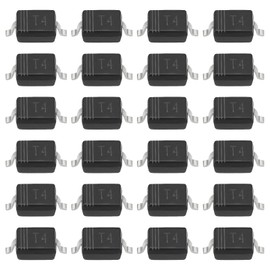YINETTECH 100Pcs T4 Mount Diode SMD 0805 SOD320 Small Signal Chip Switch 1N4148WS for Digital Devices Smart Home LED Lighting Automotive Black
