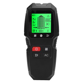 5 in 1 Stud Finder Wall Scanner, Electric Wire Finder Wood Metal Detector with LCD Display, High Accurate Sensor for Cable Metal Wood Stud Measurement (Black)