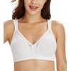 Lemorosy Full Coverage Front Closure Posture Bra Wirefree Unpadded Back