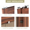 WEWORTH Heavy Duty Double Bypass Sliding Closet Door Track Kit
