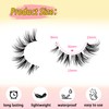 False Eyelashes Clear Band Cat Eye Natural Look 15mm Wispy