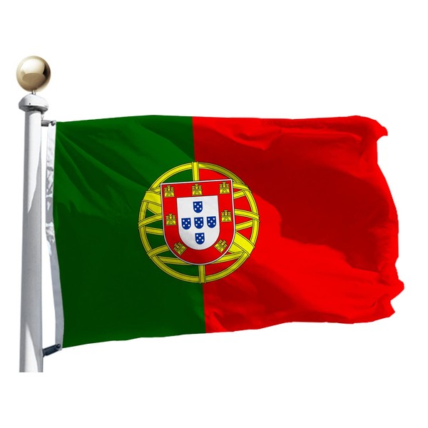Portugal Flag 3x5 Ft Outdoor Large, Moderate-Outdoor Both Sides Heavy