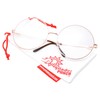 grinderPUNCH XXL Super Oversized Fashion Glasses Round Circle Frame Clear
