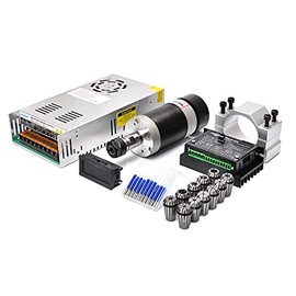 Daedalus CNC Brushless Spindle Motor Kit, 400w, ER16, 48V DC, 12000RPM
