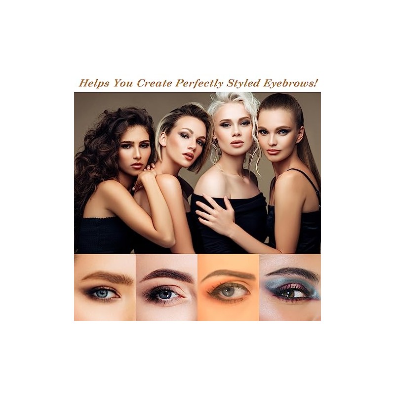 50Pcs Eyebrow Ruler Stencils - Abeillo Disposable Brow Ruler Sticker,