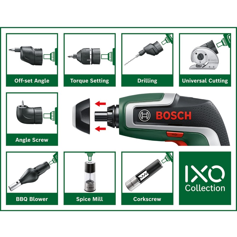 Bosch 1600A00B9P Home and Garden Drill Attachment for IXO (with