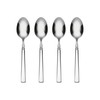Oneida Easton Fine Flatware Teaspoons, Set of 4 , 18/10