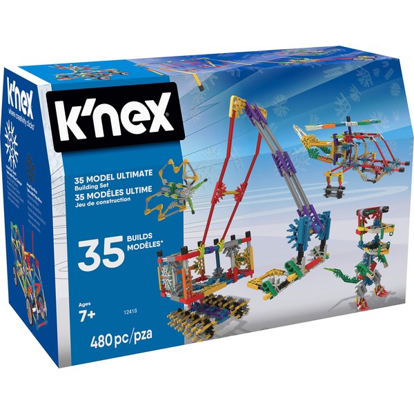 K’NEX – 35 Model Building Set – 480 Pieces – For Ages 7+ Construction Education Toy ()